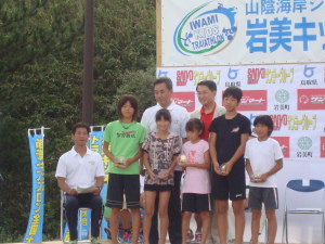 岩美キッズ6年連続出場表彰